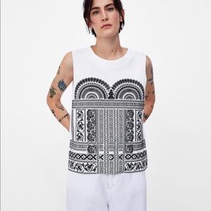 NEW Zara rubberised women’s top